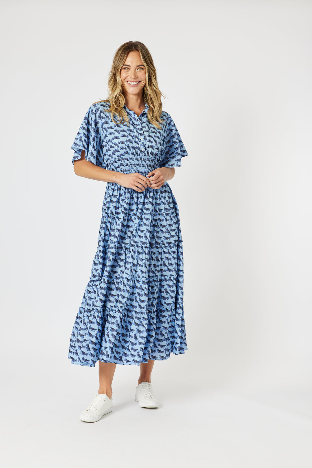 Cockatoo Midi Dress - Blue