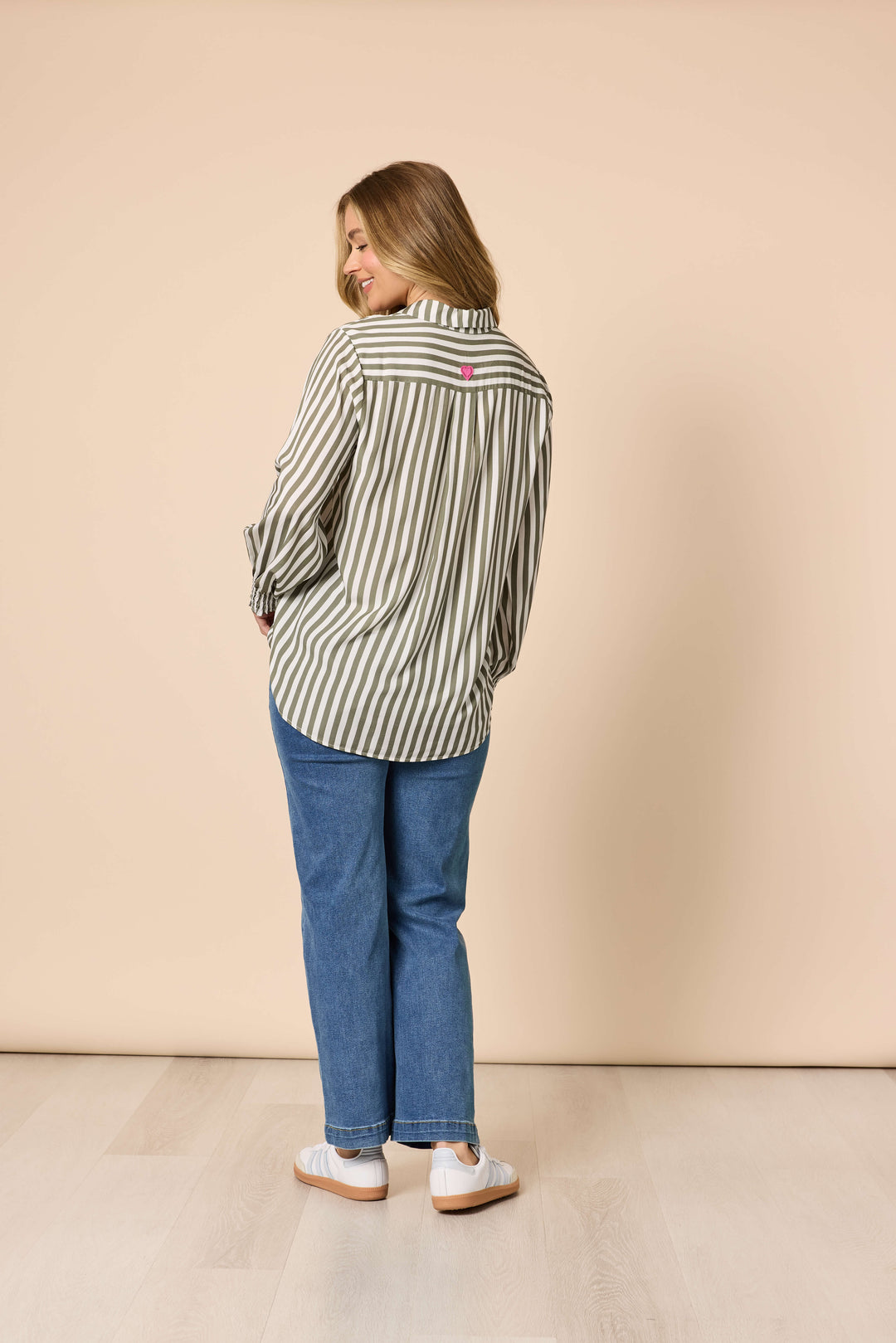 Amour Stripe Shirt - Khaki
