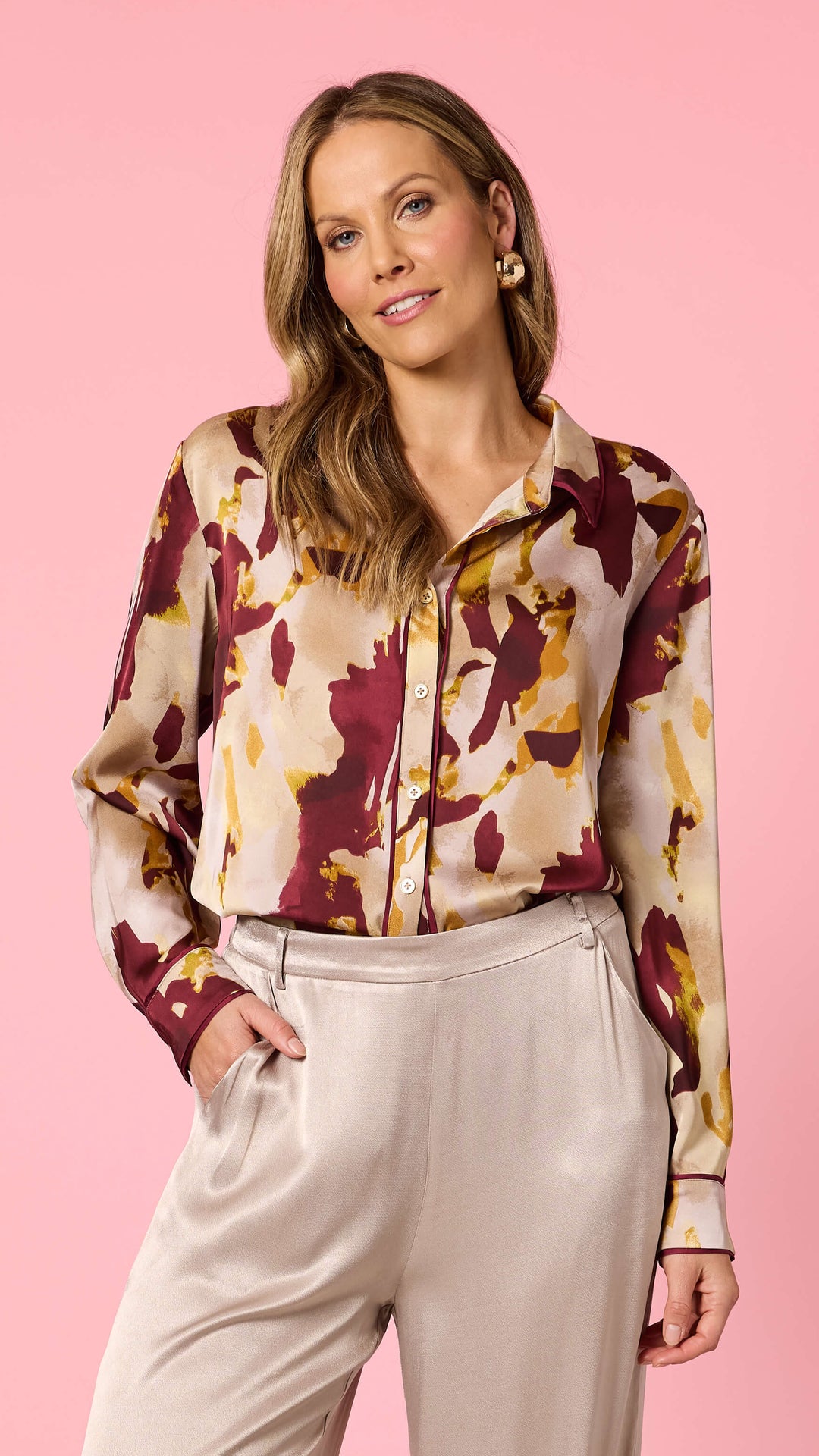 Verona Print Skirt - Shiraz multi