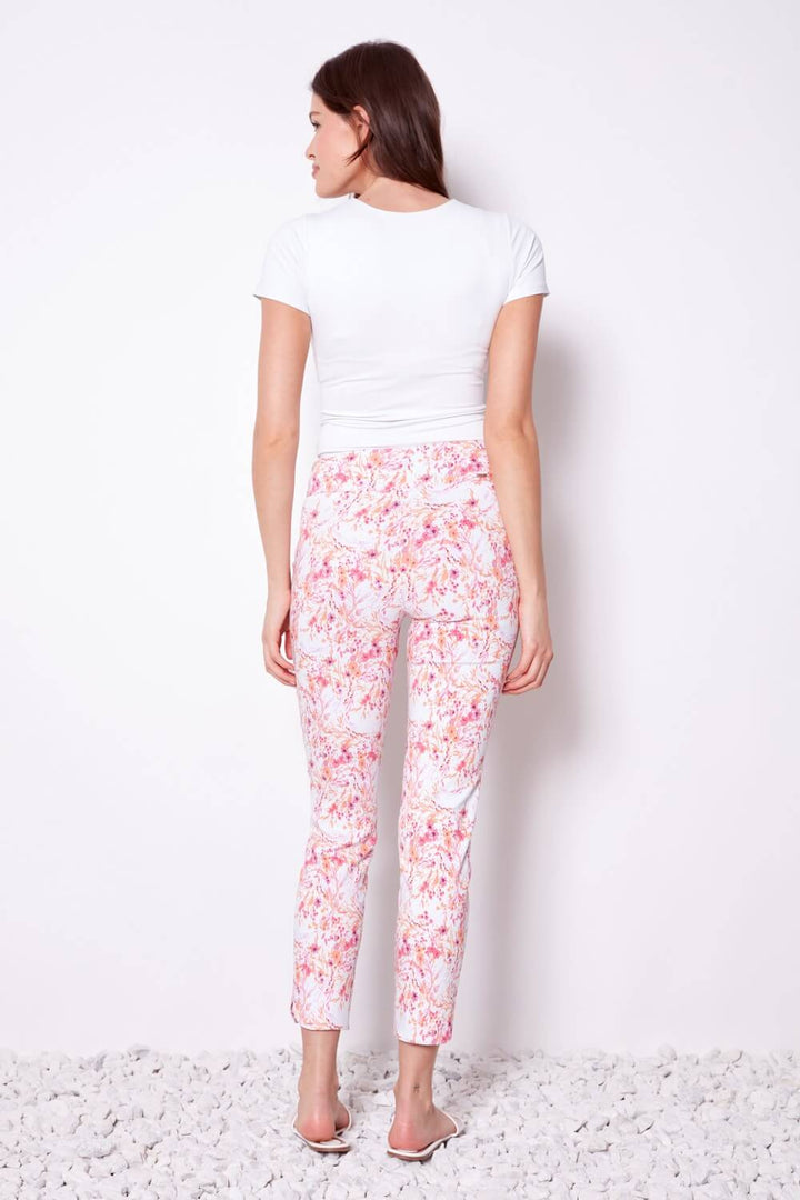 Ginger Petal-Slit Techno Ankle Pant