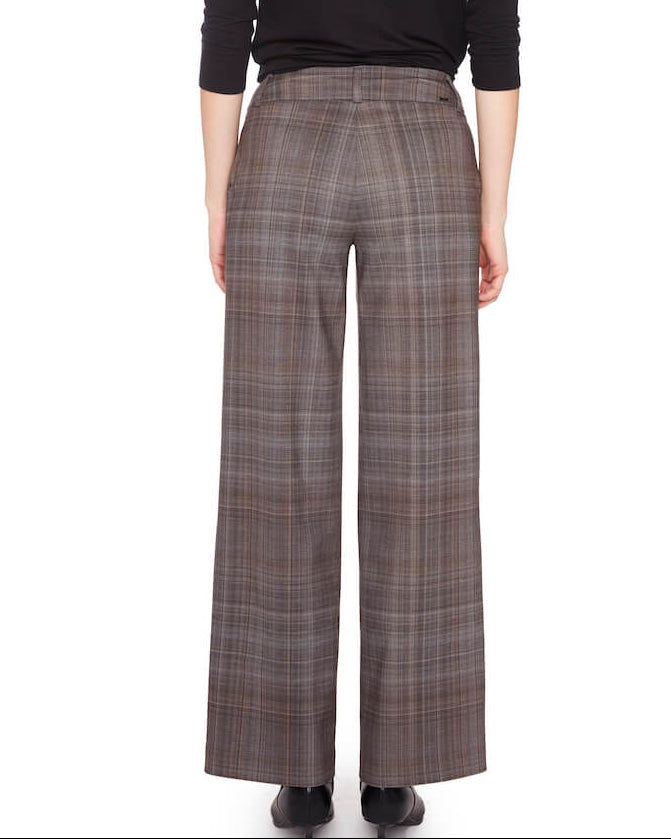 Full Length Ponte Pant - Honey Plaid