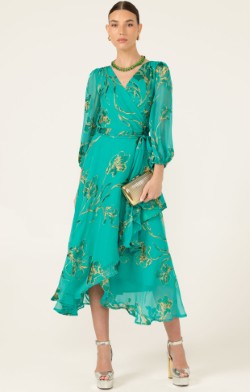 Lorelei Wrap Midi Dress