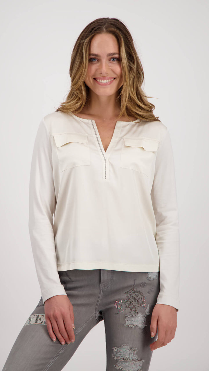 Jersey Blouse - Champagne