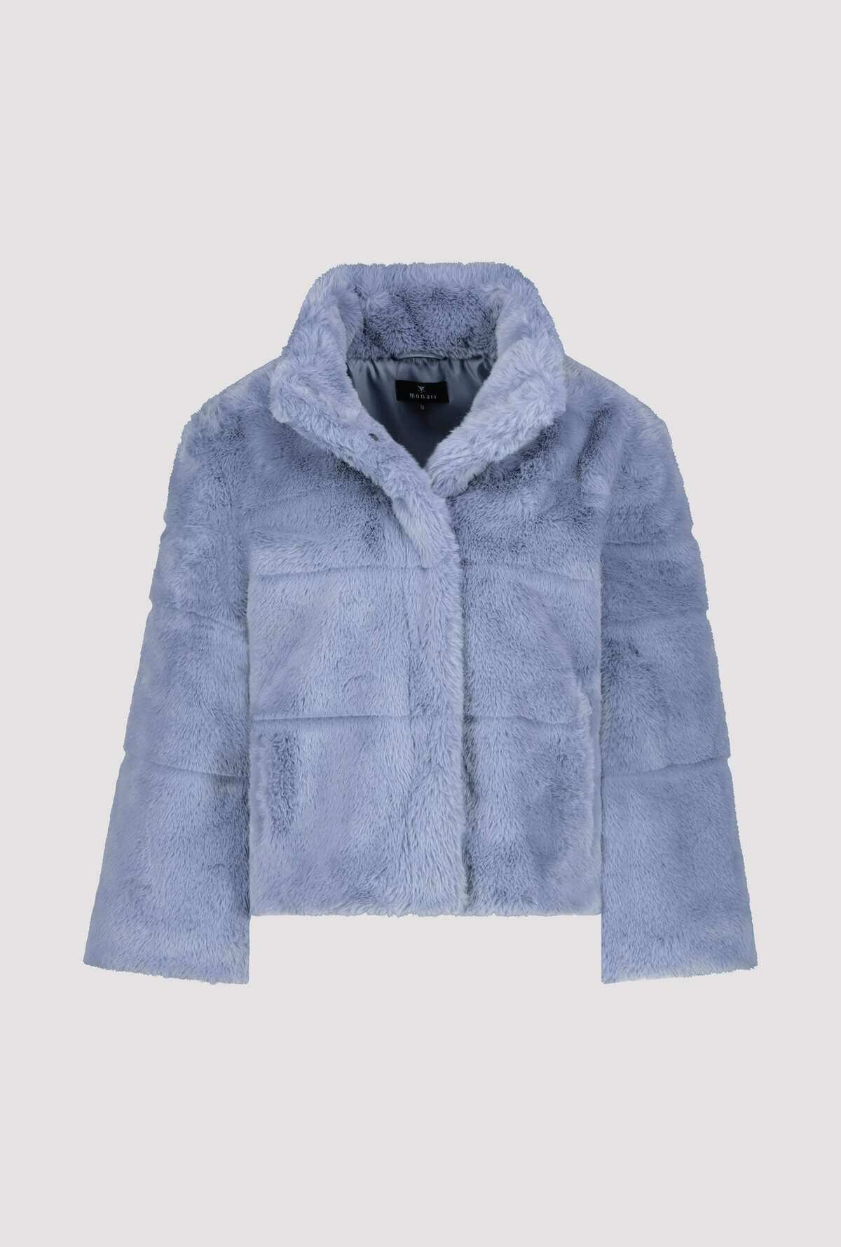 Fake Fur Smokey Blue Jacket