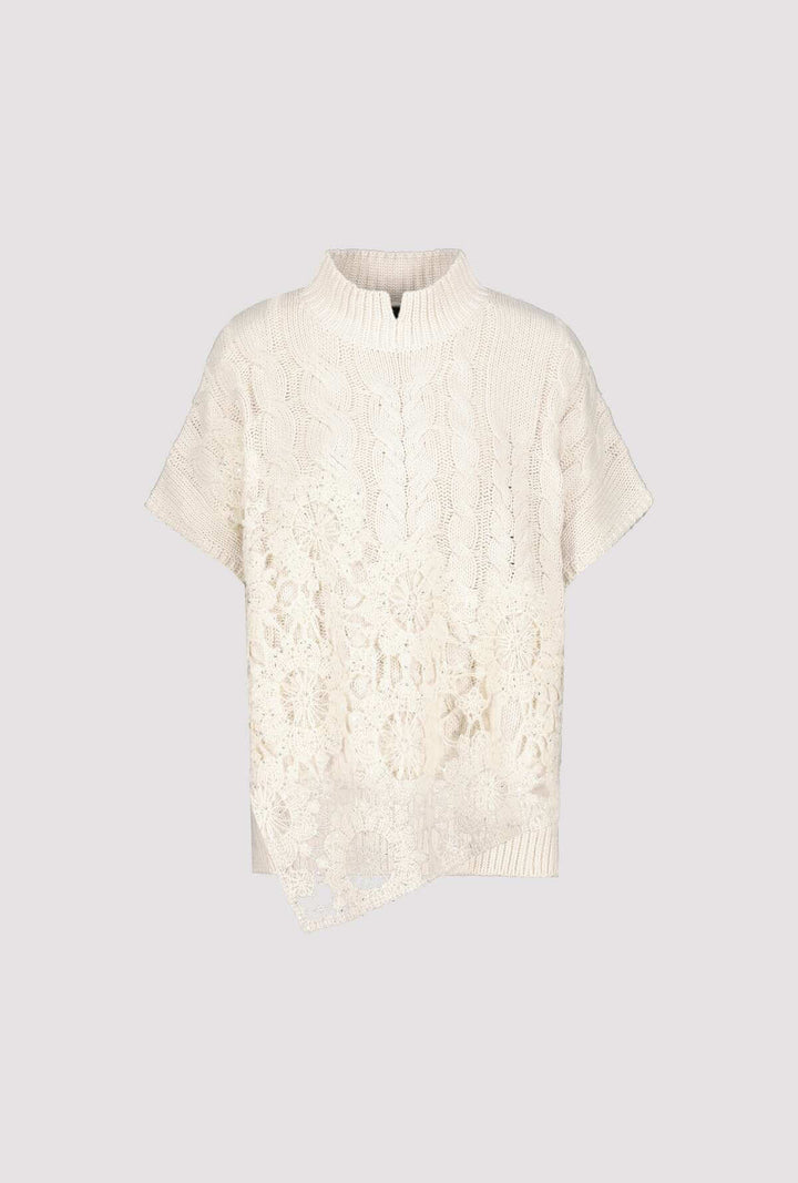Sand Shell Stand Up Pullover - Sand