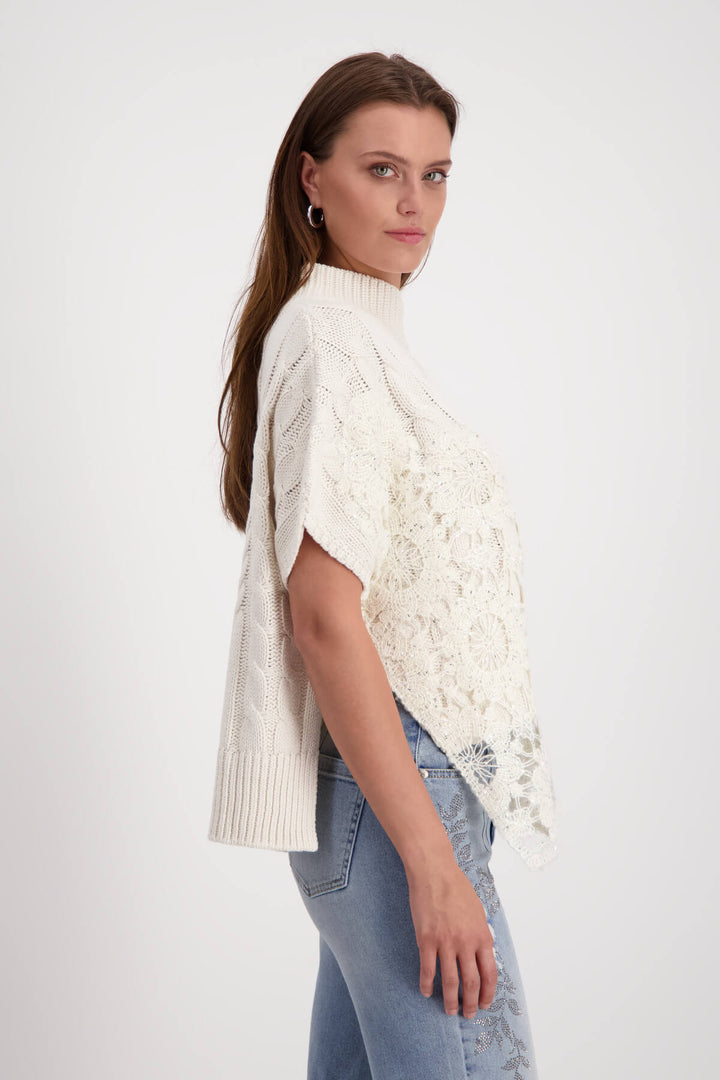 Sand Shell Stand Up Pullover - Sand
