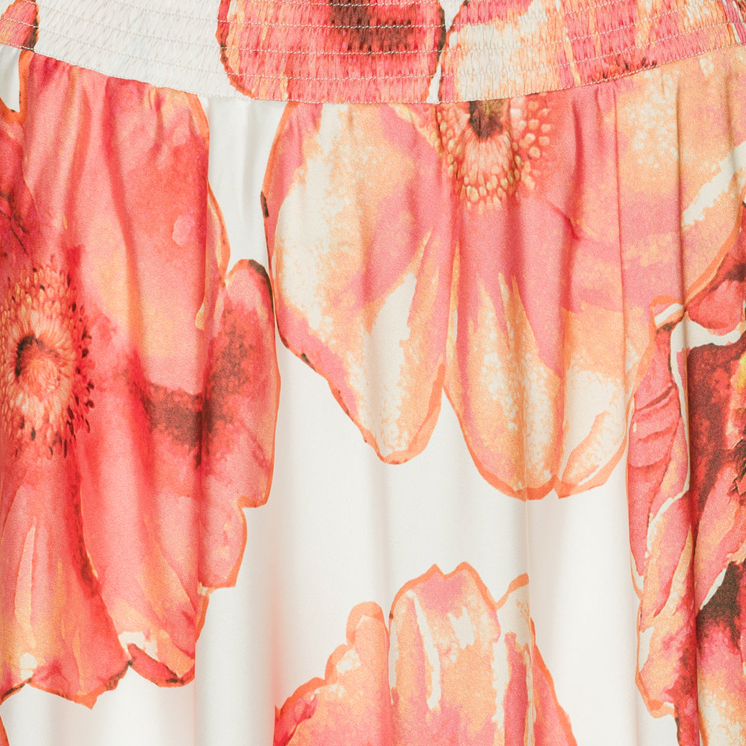Savannah Maxi Skirt - Maui Flower Peach