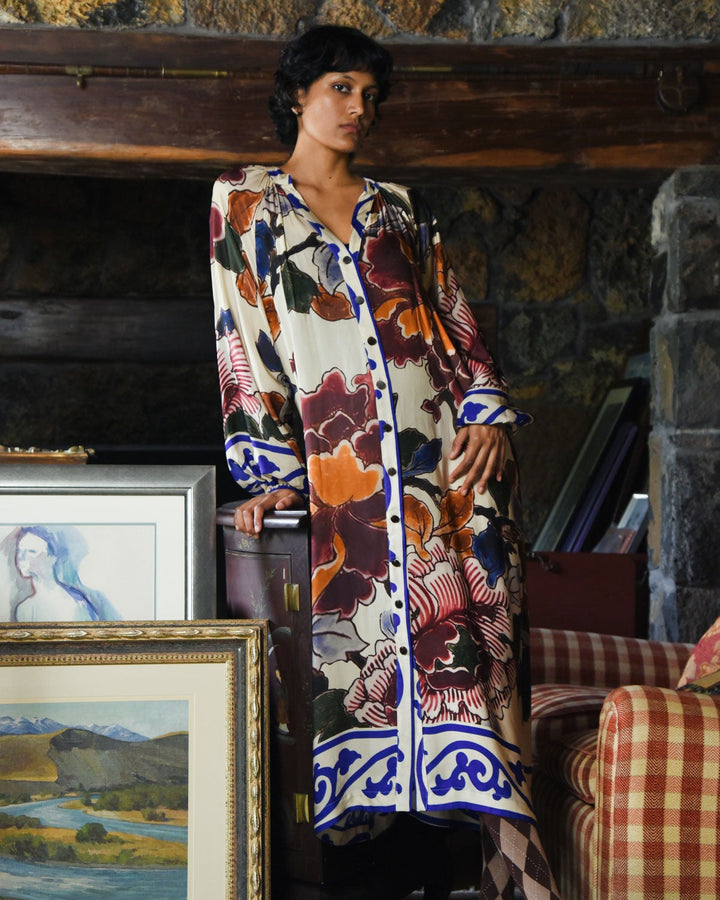 Button on Point  Maxi Dress - Cooper