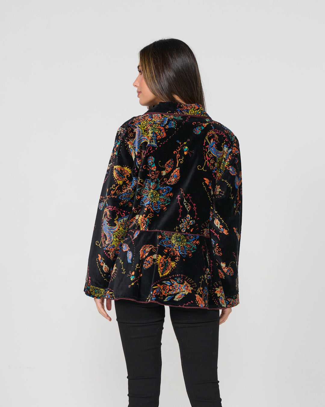 Peplum Paisley Jacket