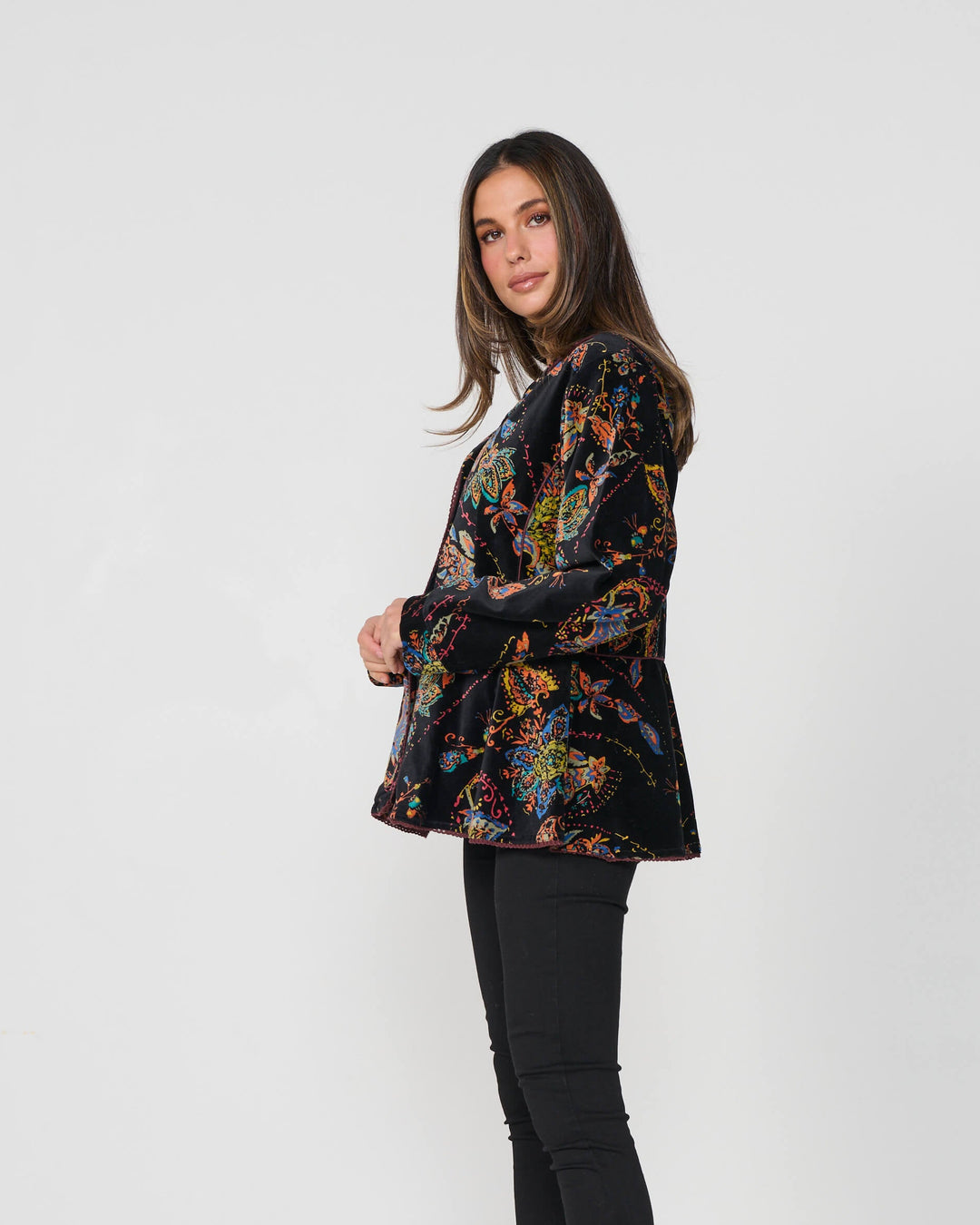 Peplum Paisley Jacket