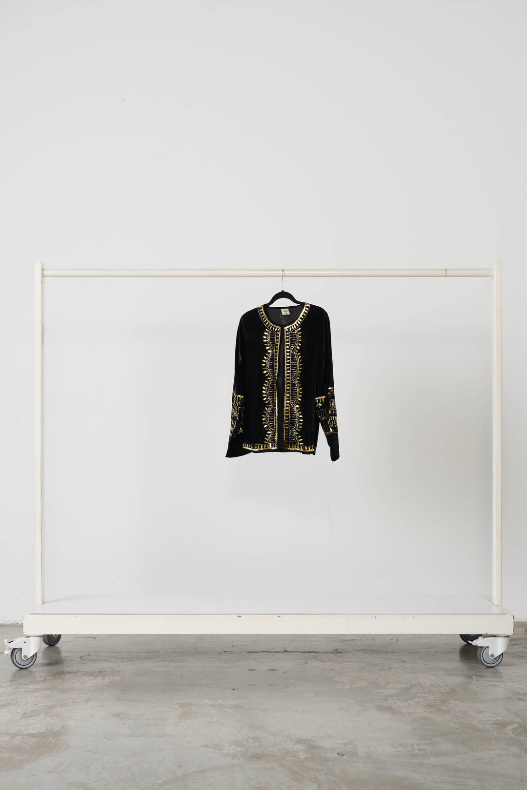 Hand Beaded Velvet Feel Jacket