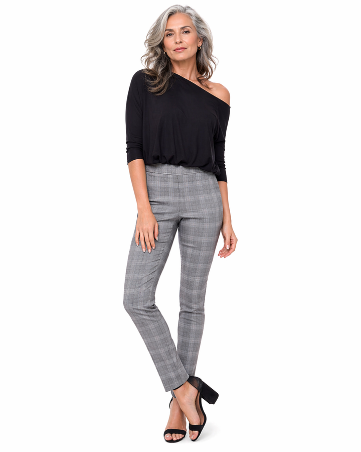 Crossroad Plaid Techno Full Length Pant 67921UP
