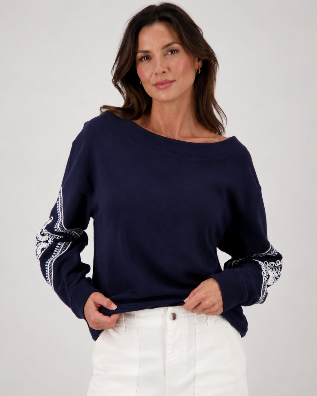 Welcome New Boat Neck Sweatshirt