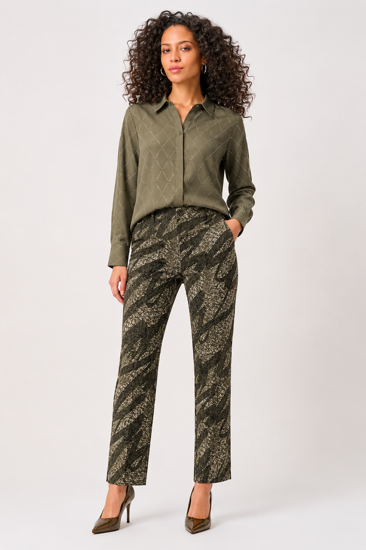 Mint Condition Millennium Abstract Print Pull-On Pants 263080