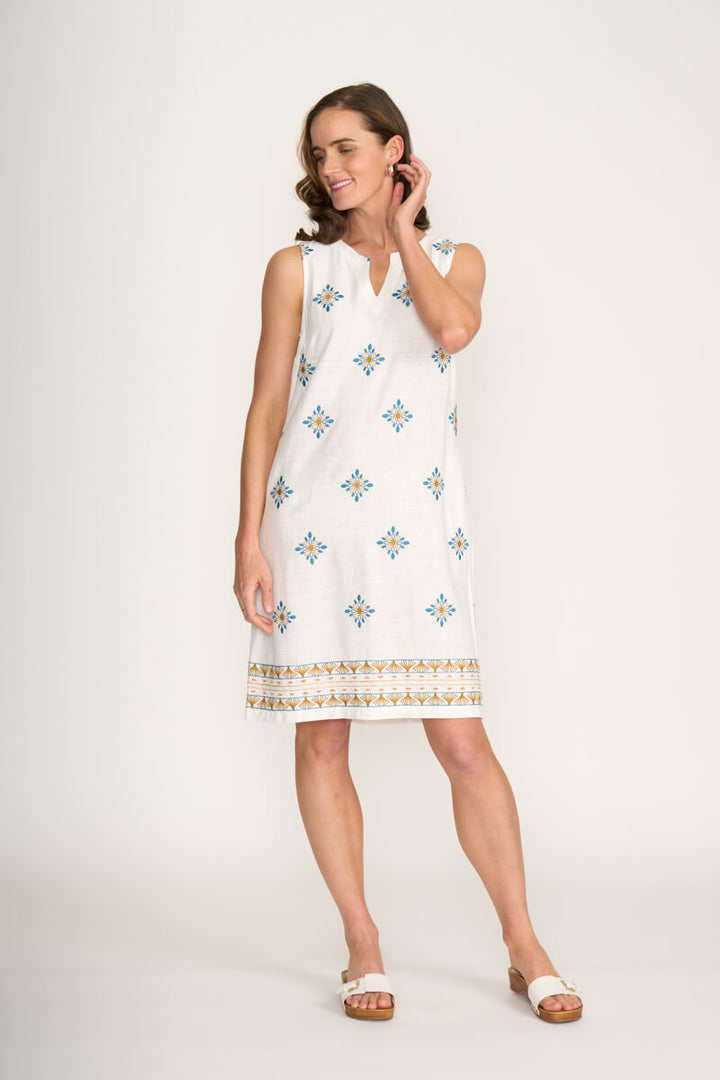 Sew Special Dress - WhiteTile