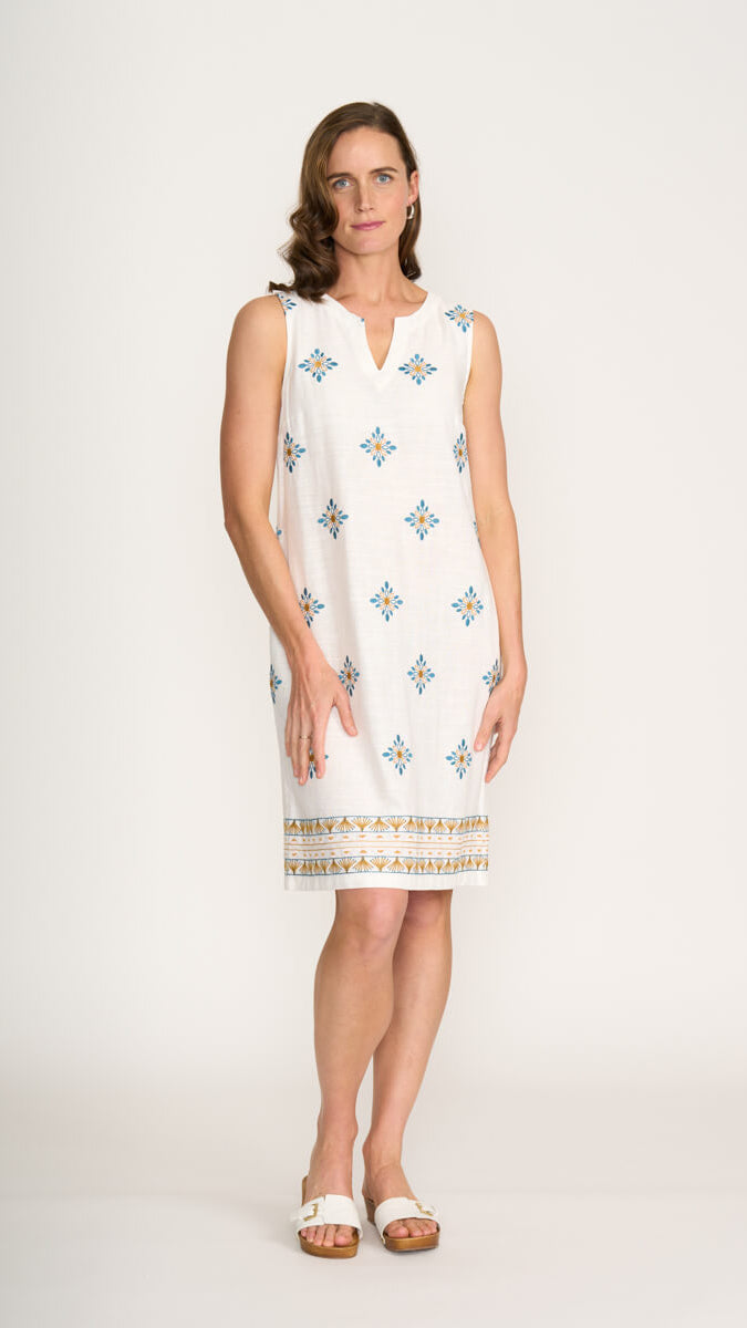 Sew Special Dress - WhiteTile