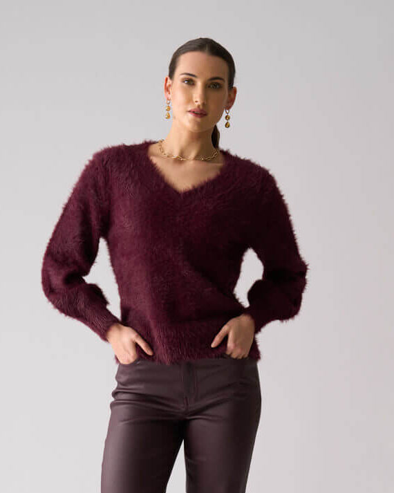 Fluffin Cute V Sweater