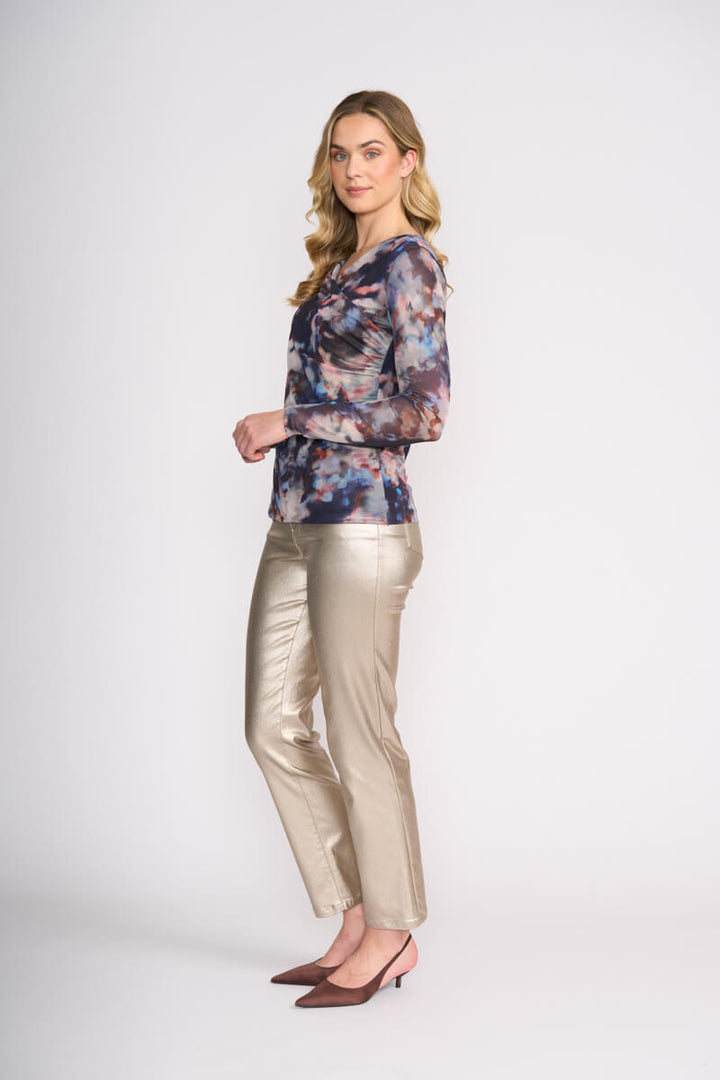 Sheer Fun Wrap Top - Smudge