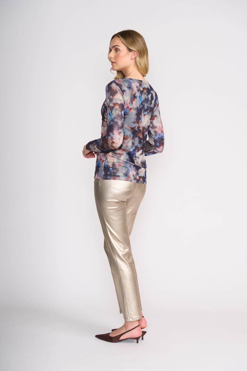 Sheer Fun Wrap Top - Smudge