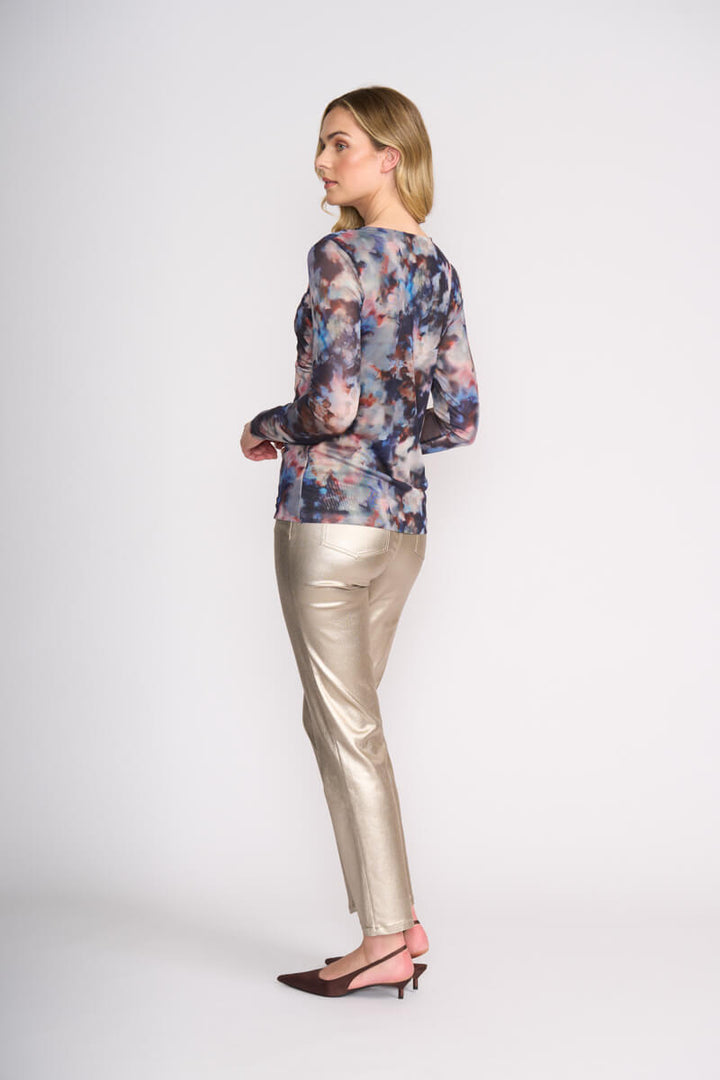 Sheer Fun Wrap Top - Smudge