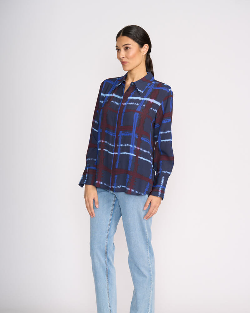 Tux Deluxe Shirt - Crossed Lines