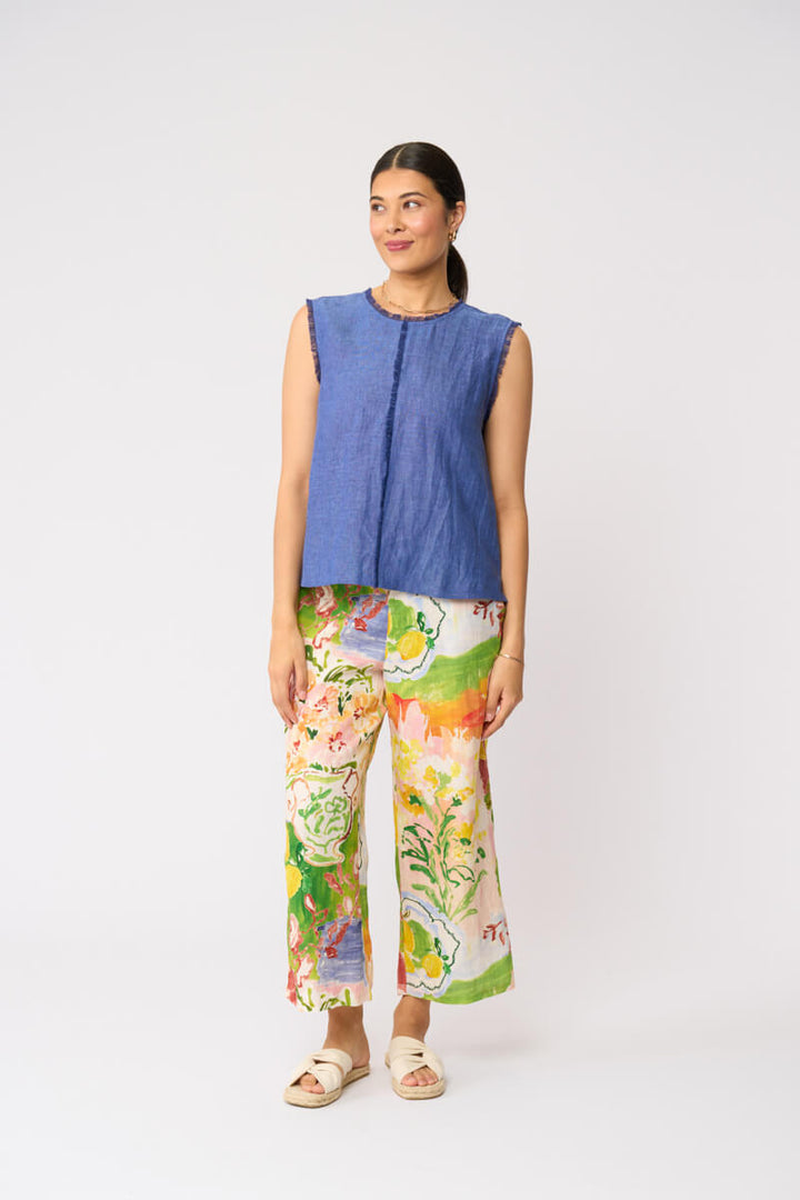 Foil Act Natural Shell Top Capri Blue