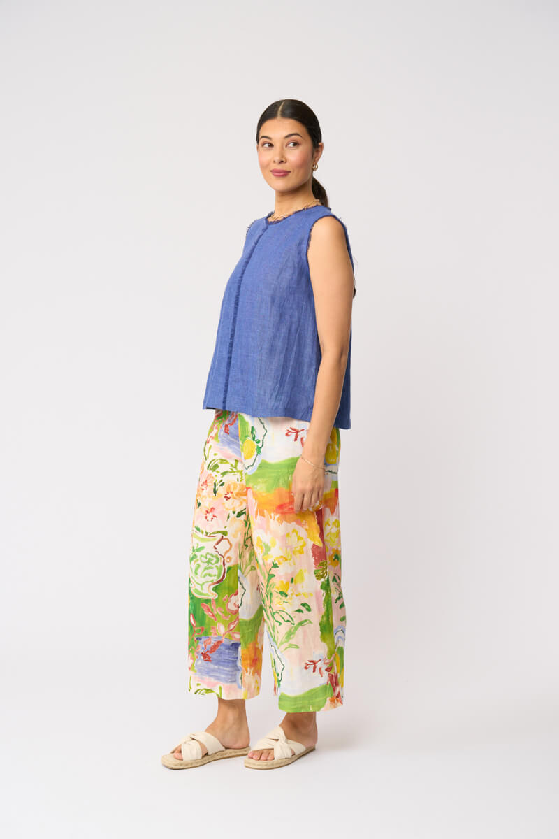 Foil Act Natural Shell Top Capri Blue