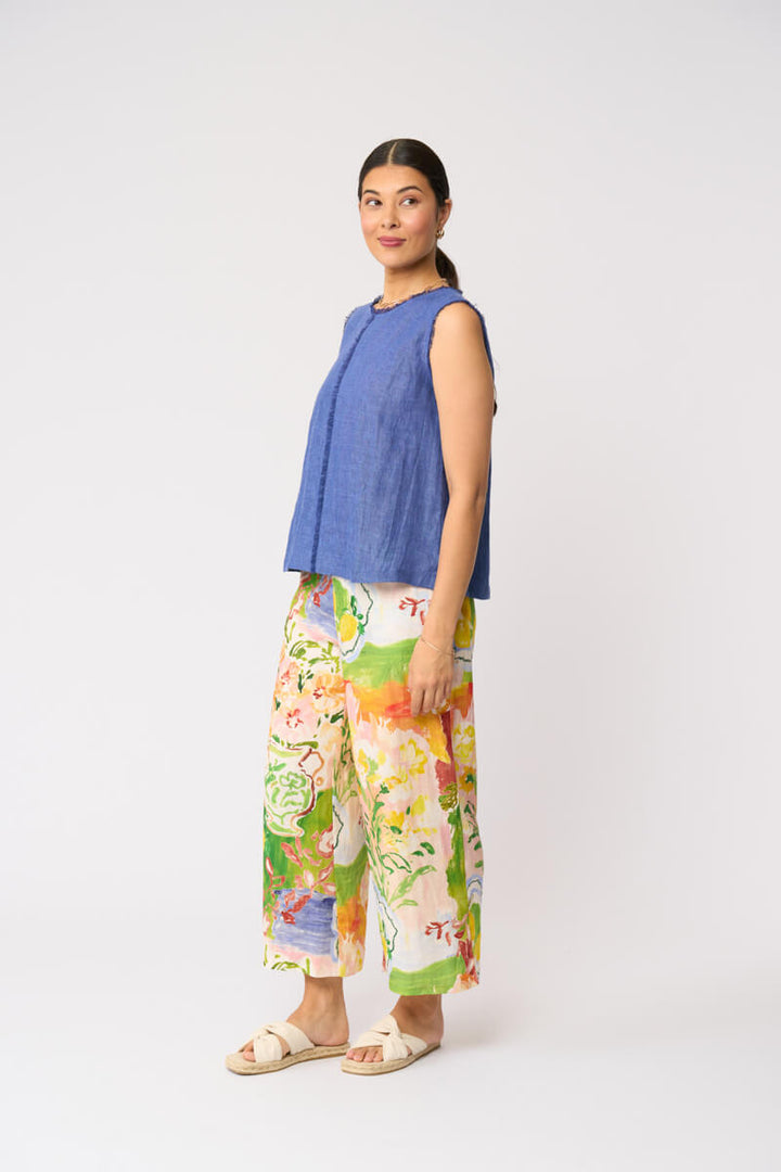 Foil Act Natural Shell Top Capri Blue