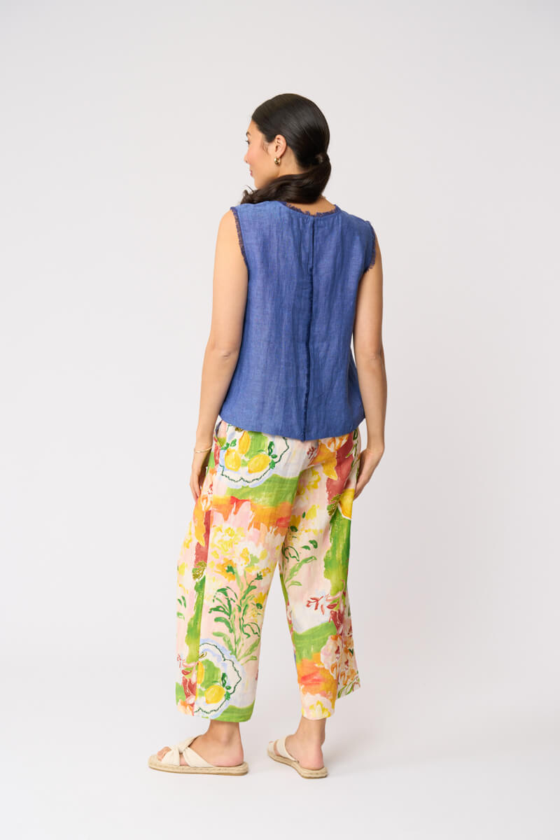 Foil Act Natural Shell Top Capri Blue