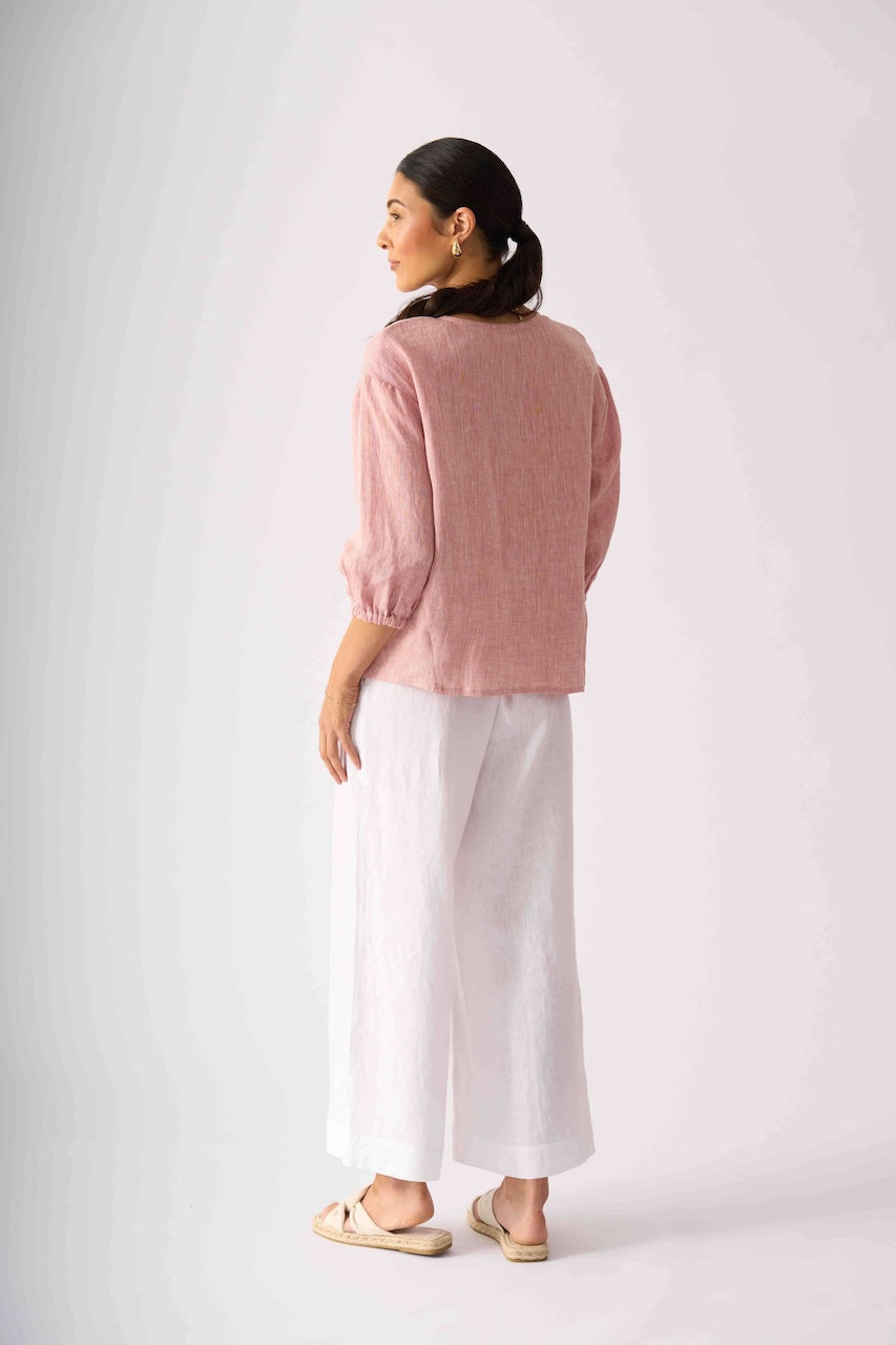 Foil Re-Flex-ion Top - Dusky Rose