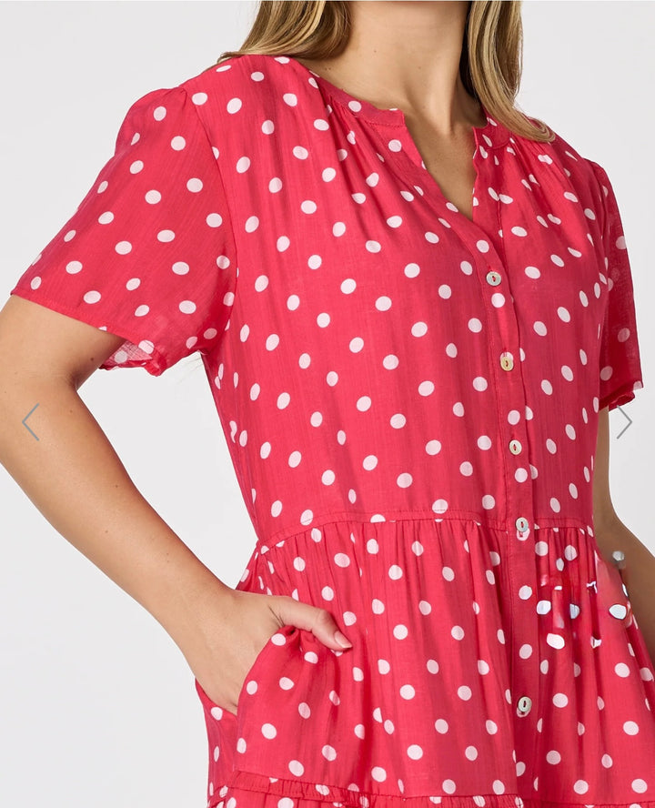 French Rose Midi Dress