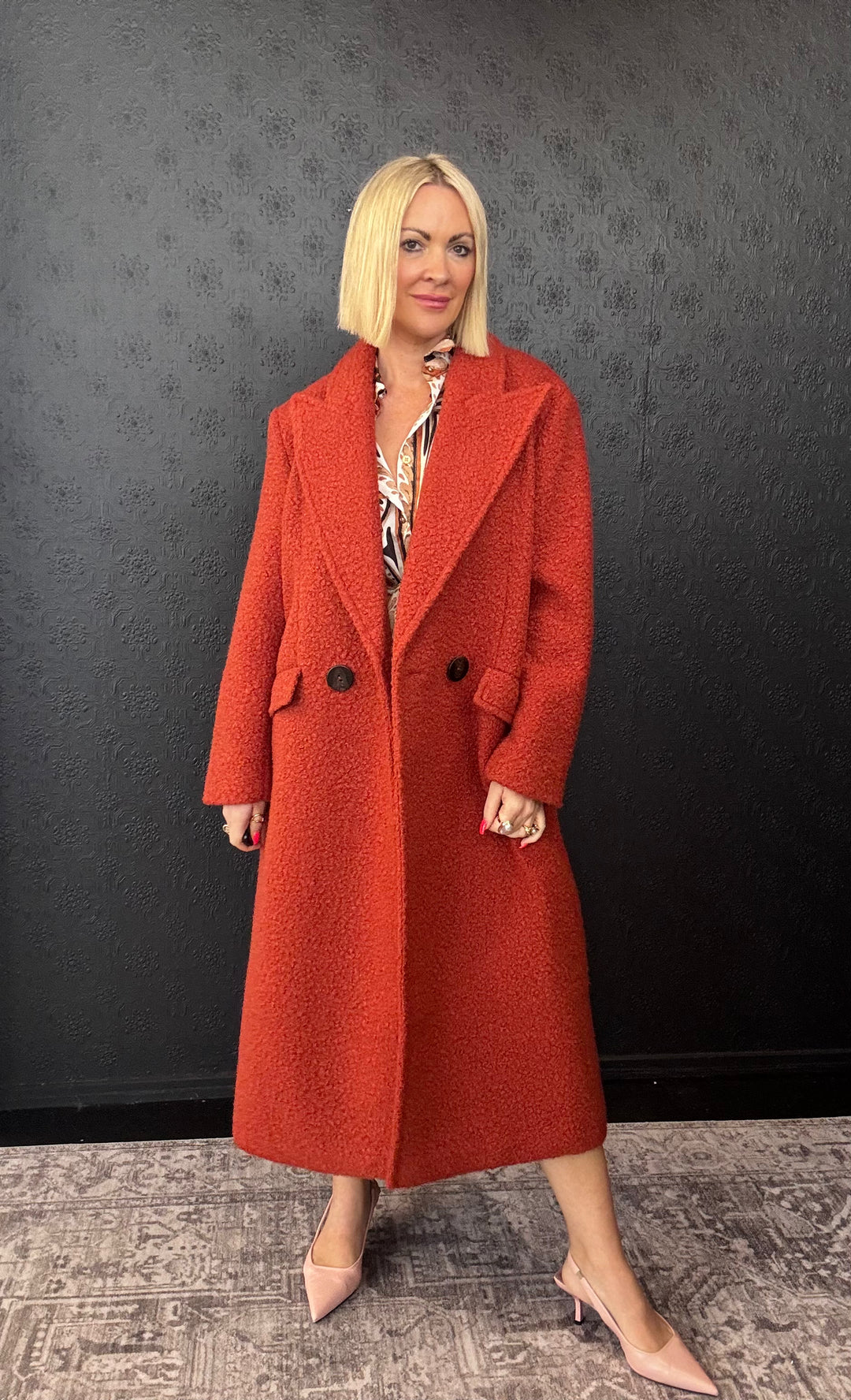 Act The Coat - Rust Size 12