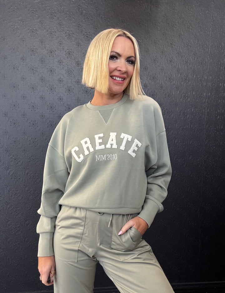 Celli Sweat Shirt  - Shadow Sage