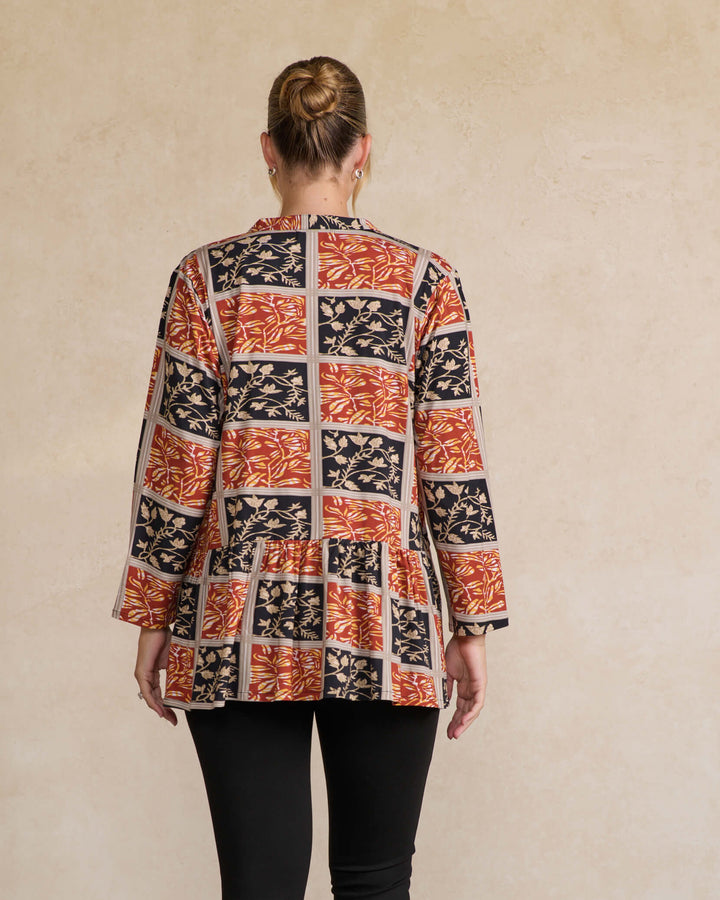 Framed Leaves Tunic