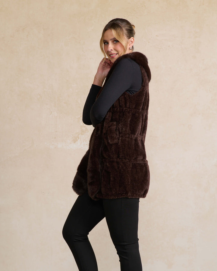 Faux Fur Long Vest