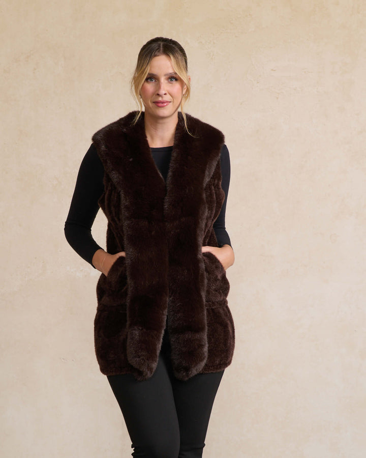 Faux Fur Long Vest