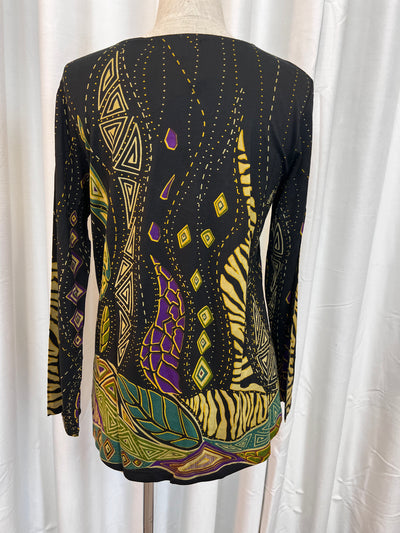 Chika Top - Black/Khaki