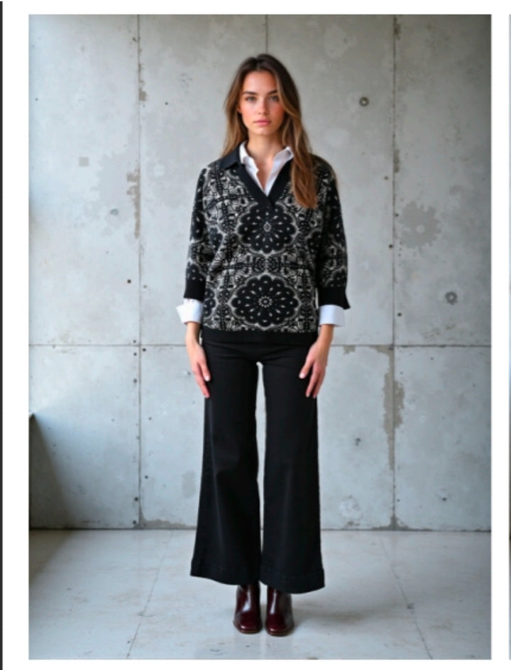 Soka Noir Bandana Sweater