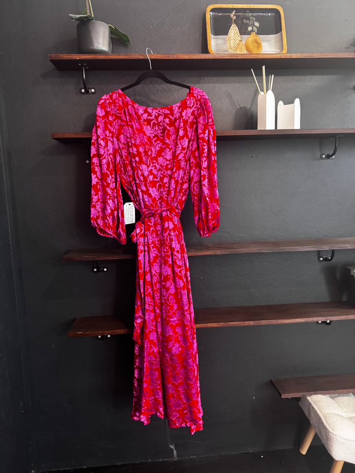 Lily Fire Wrap Dress Size 18 Small Fault