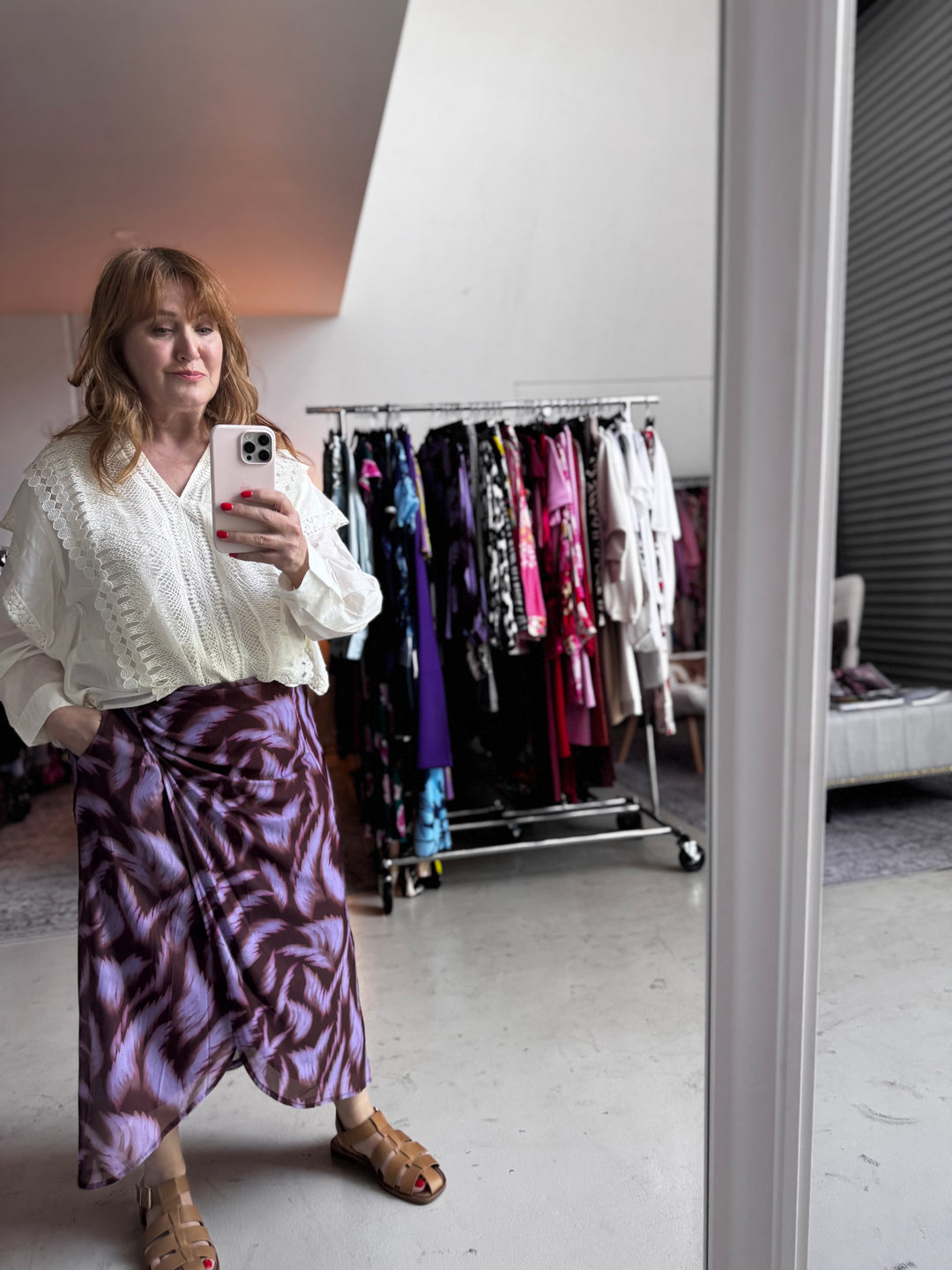 Brown Feathers Skirt