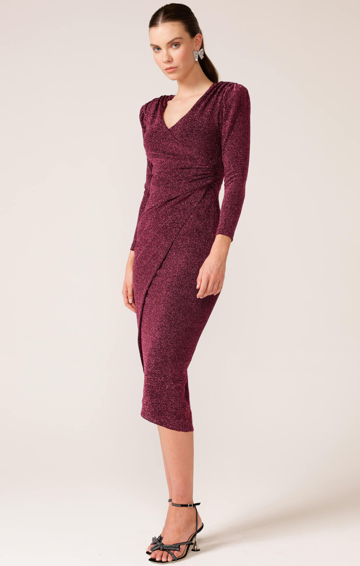 Soiree Sparkle Dress - Dusty Rose Lure
