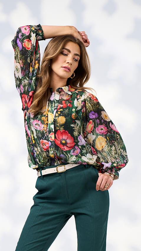 Looking Glass Shirt - Ivy Multi
