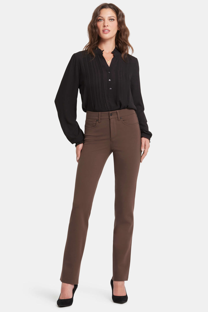 Marilyn Straight Leg Jean - Coffee Bean