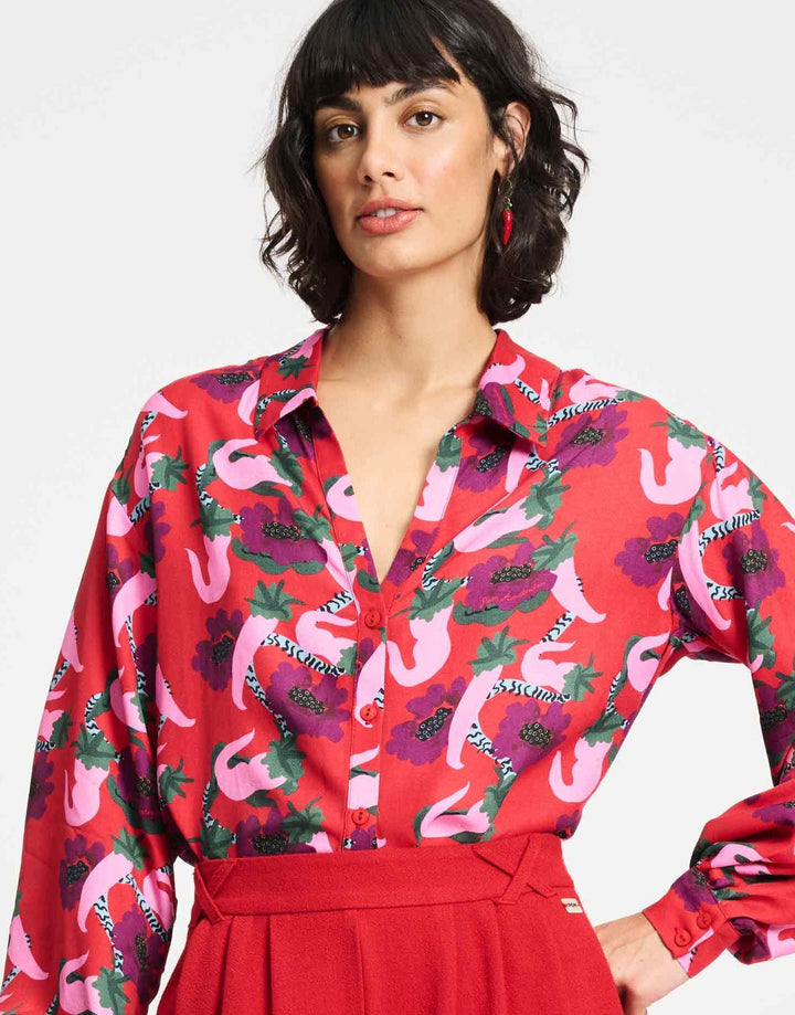 Violet Picnic Delight Blouse