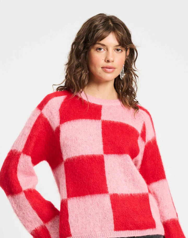 Checks Pullover Sweater