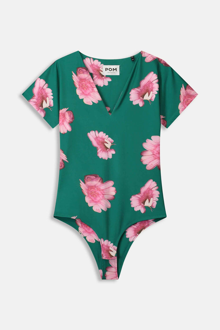 Maddi Meadow Bodysuit - Flower Green