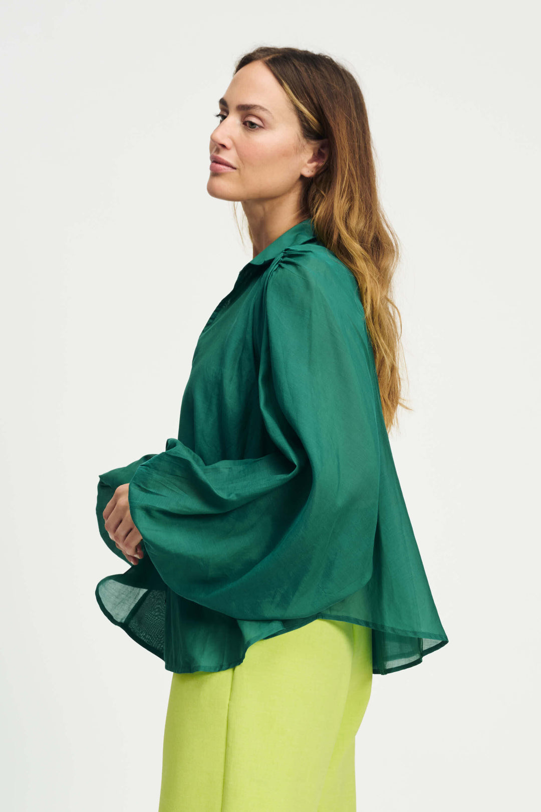 Lena Meadow Blouse - Green