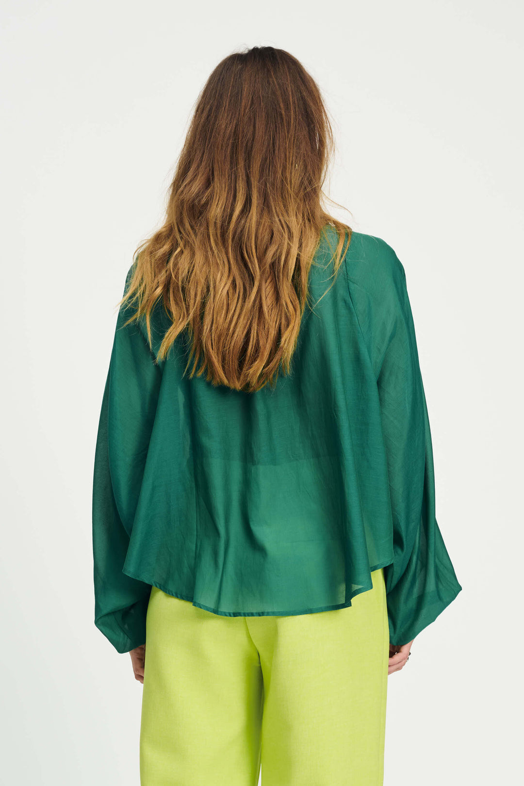 Lena Meadow Blouse - Green