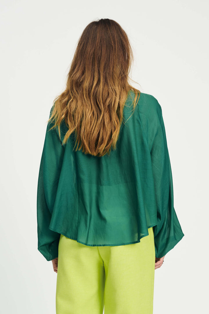 Lena Meadow Blouse - Green