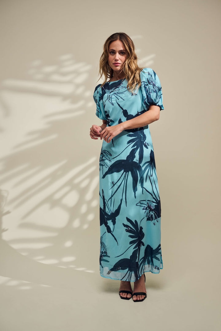 Artisan Blue Sequins Dress